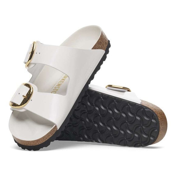 Use women BIRKENSTOCK ARIZONA BIG BUCKLE SLIDE SANDAL HIGH SHINE size 40 - Picture 1 of 13